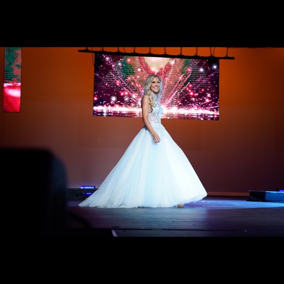 light blue Jovani Ballgown - Picture 4 of 5